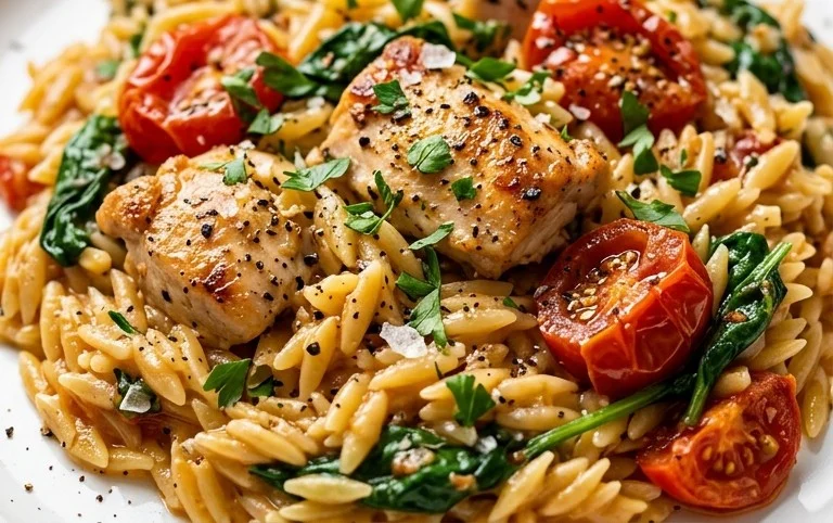 Chicken Orzo (30-Minutes, One-Pan)