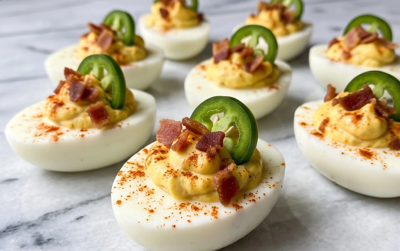 Jalapeno Popper Deviled Eggs
