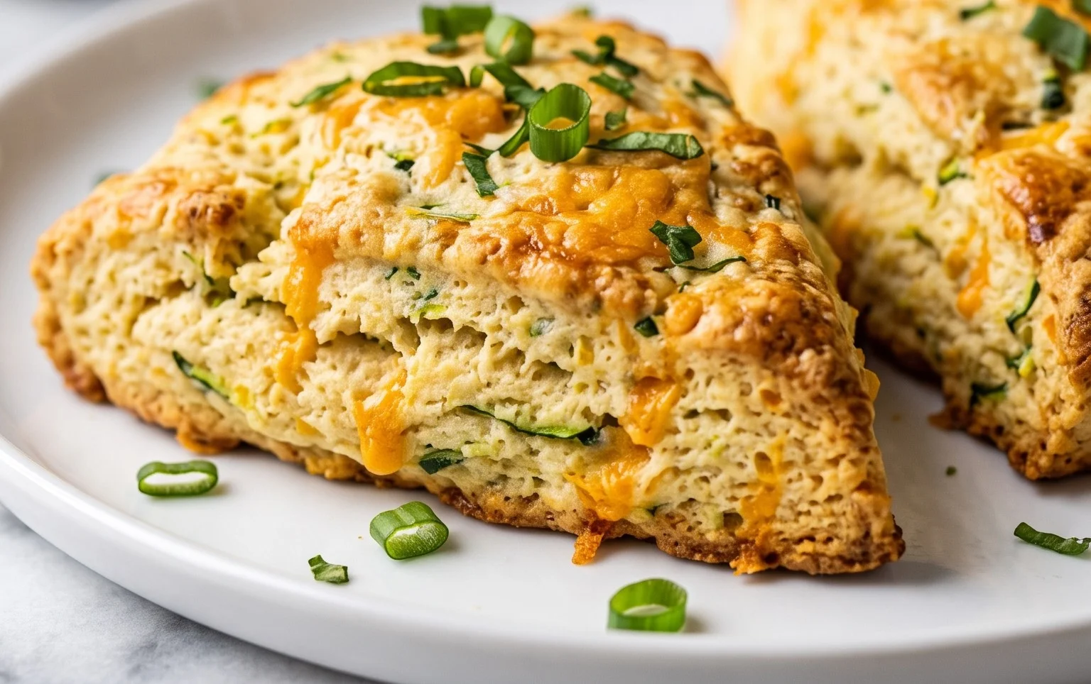 Zucchini Cheddar Scones