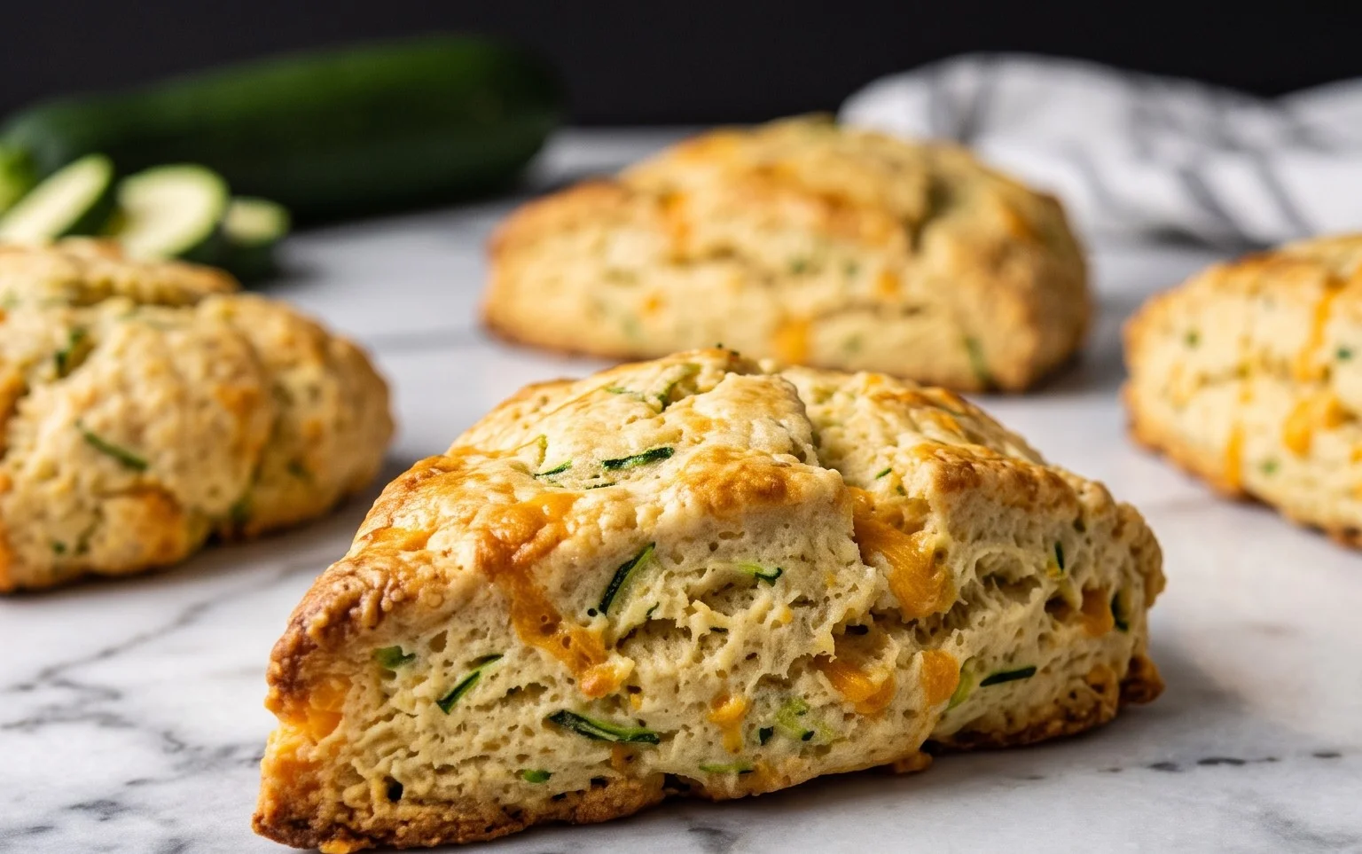 Zucchini Cheddar Scones