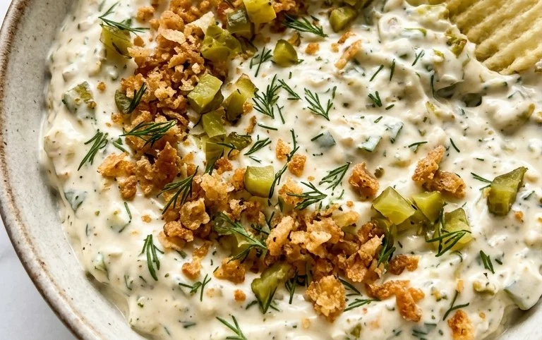 Easy Fried Pickle Dip (Dairy-Free Option)