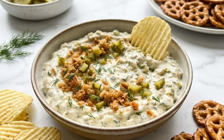 Easy Fried Pickle Dip (Dairy-Free Option)