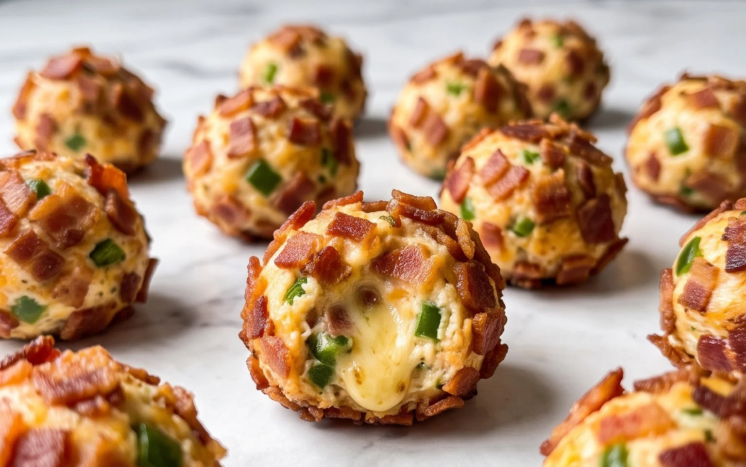 Beef Bacon Jalapeño Popper Cheese Balls