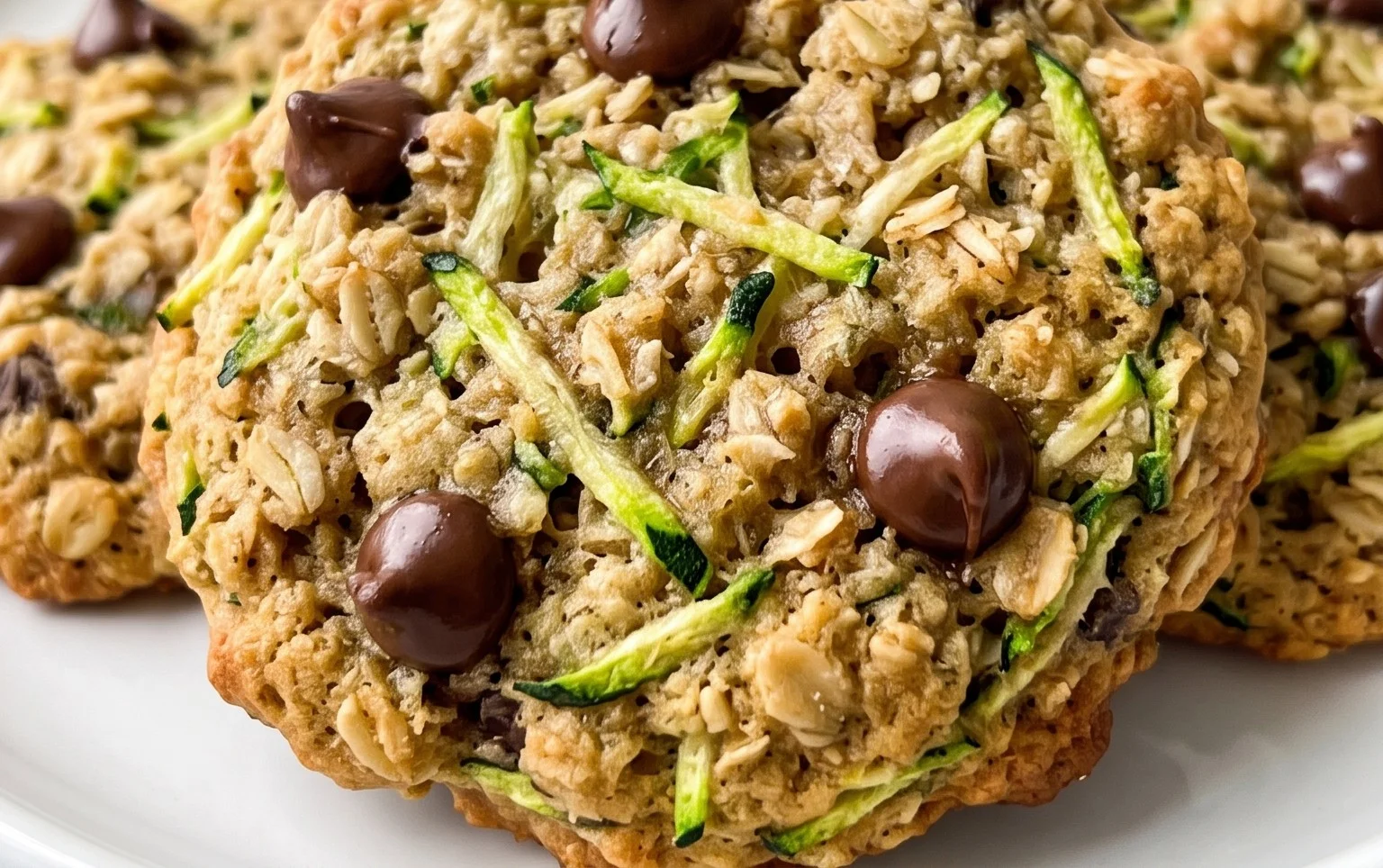 Healthy Zucchini Oatmeal Cookies