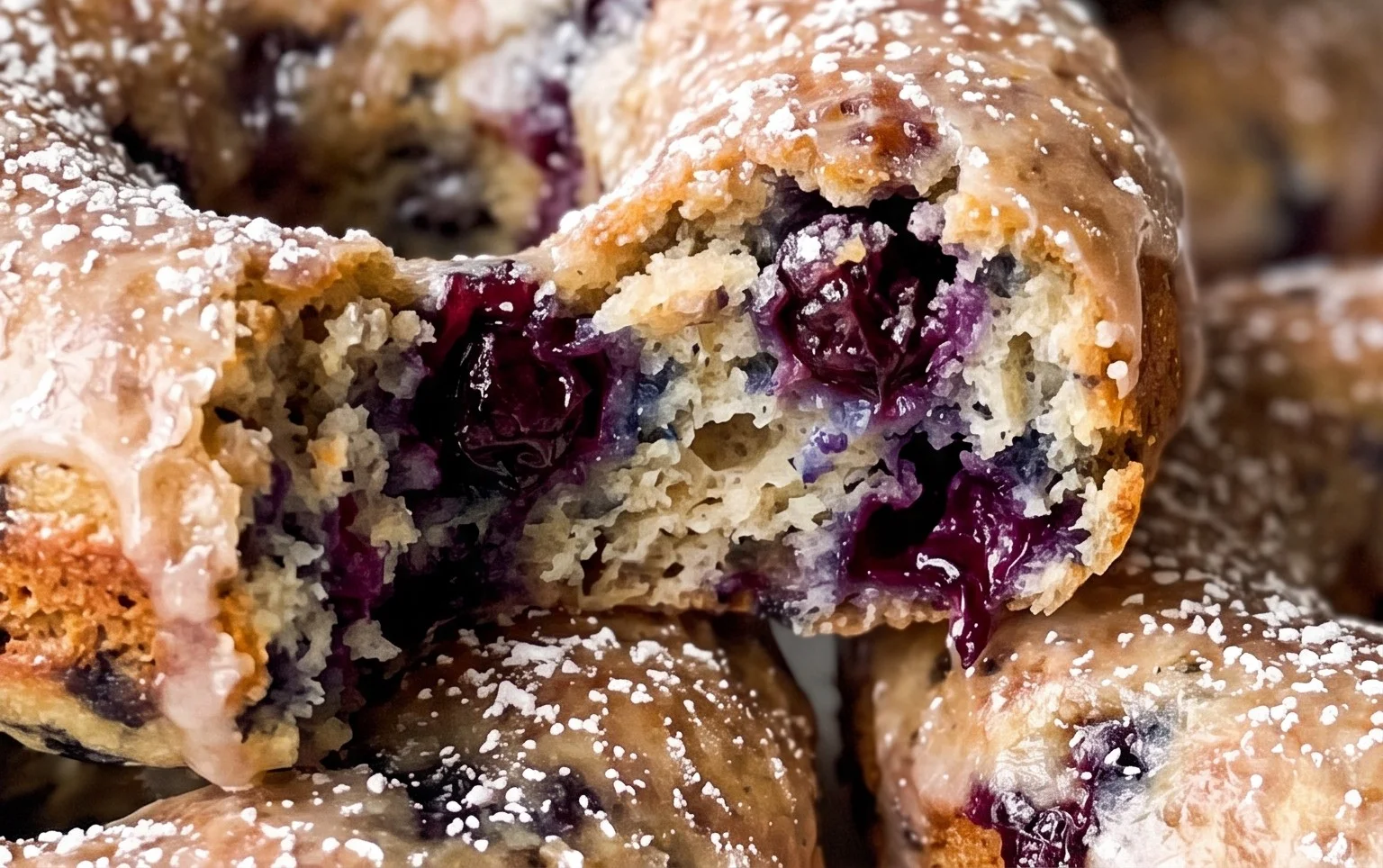 Blueberry Cake Donuts