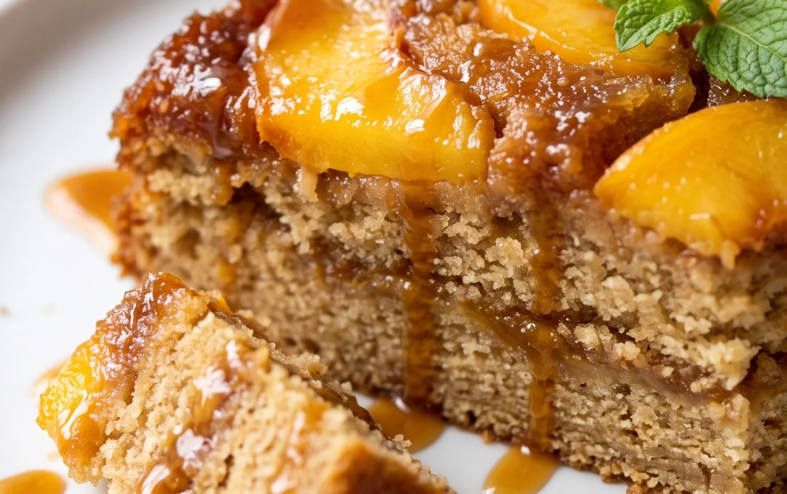 Brown Sugar Peach Cake
