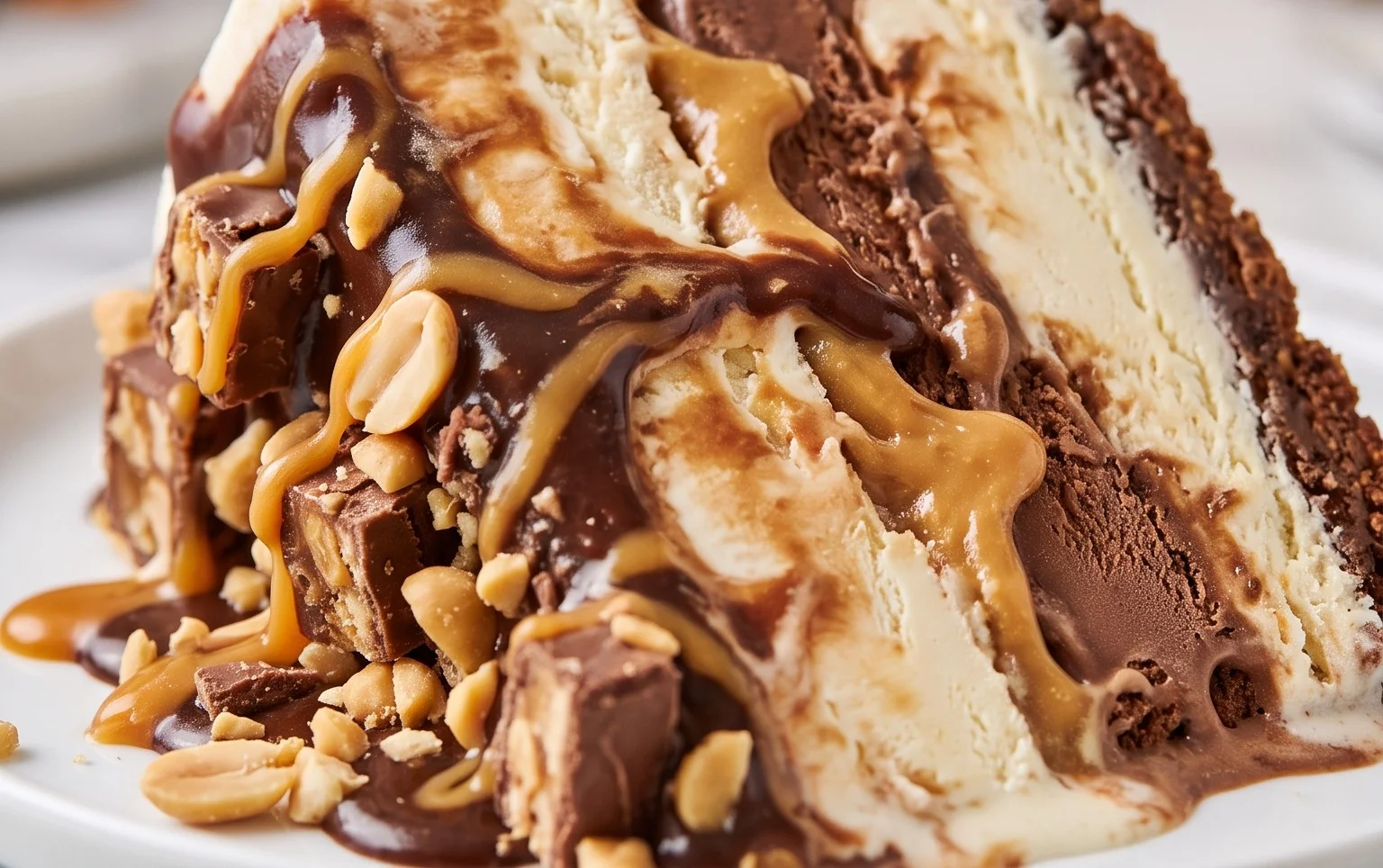 Buster Bar Ice Cream Cake