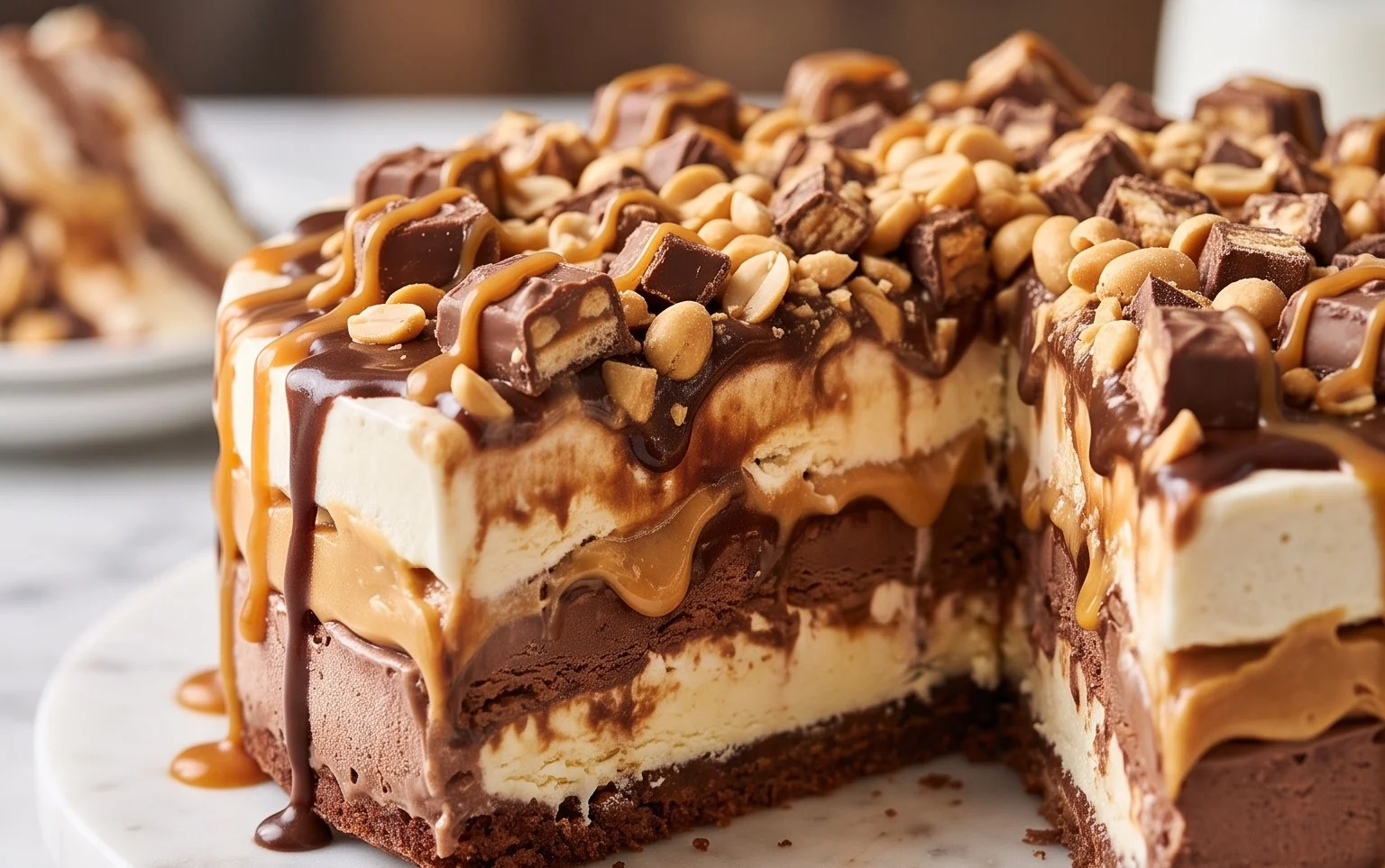 Buster Bar Ice Cream Cake