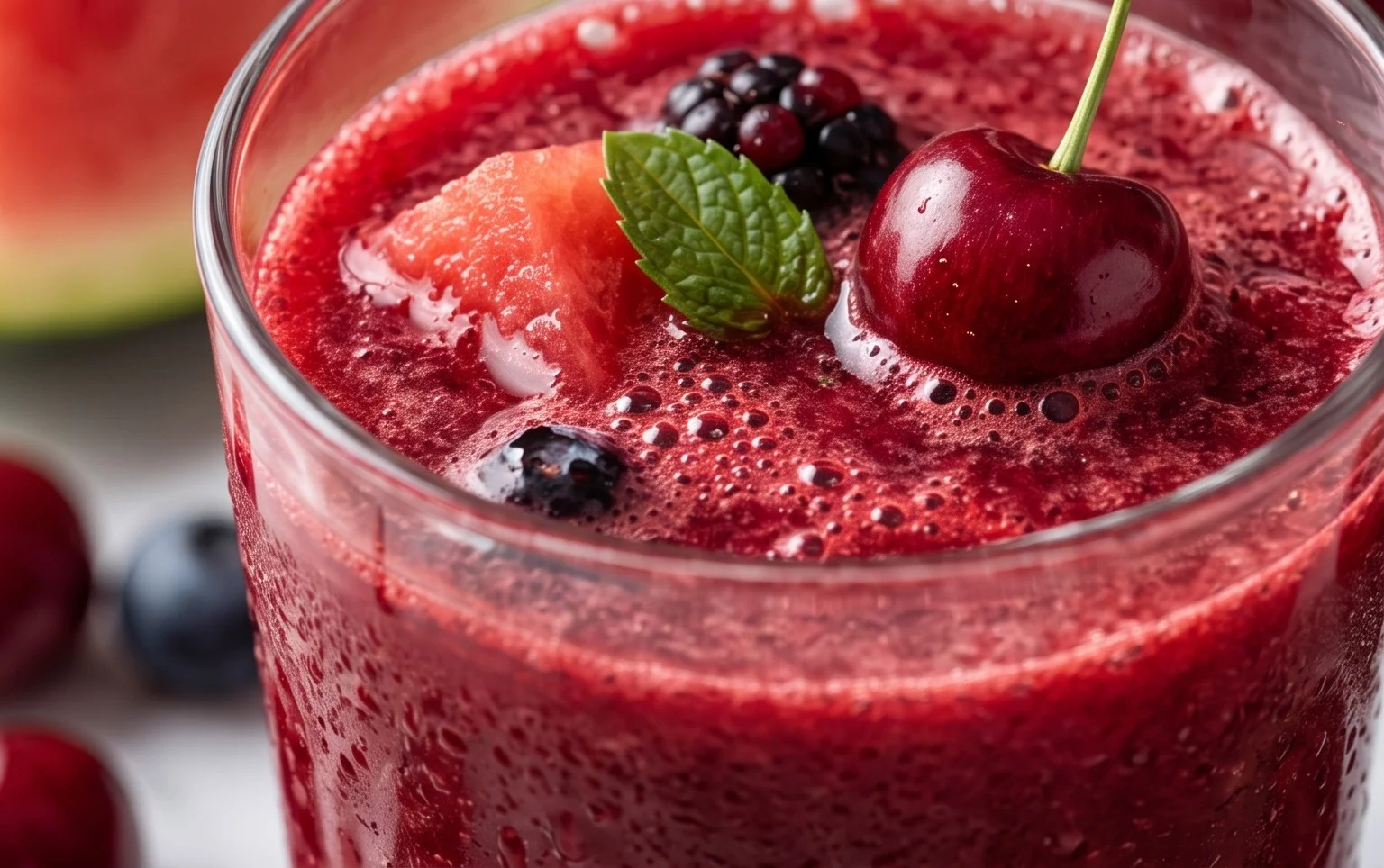 Watermelon Cherry Berry Beet Juice