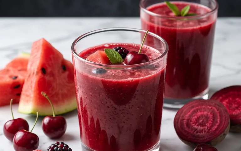 Watermelon Cherry Berry Beet Juice