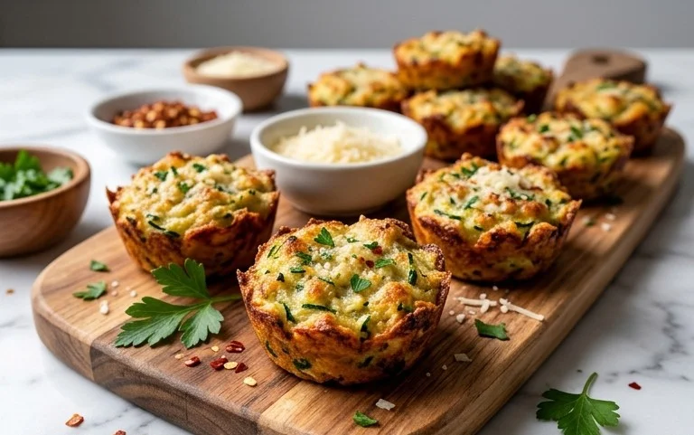 Zucchini Garlic Bites