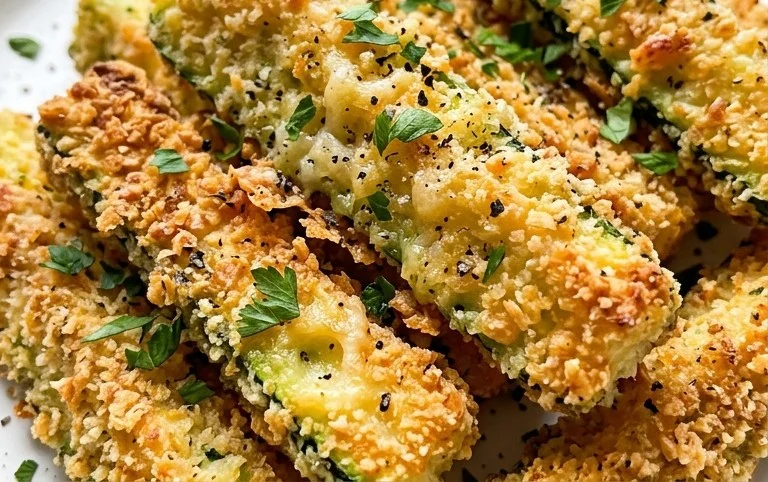Parmesan Crusted Zucchini Sticks